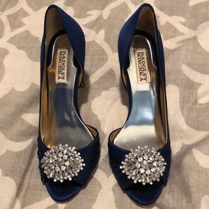 Badgley Mischka peep toe pumps